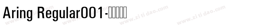 Aring Regular001字体转换